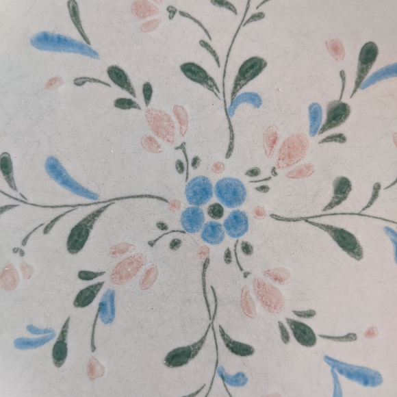 Vintage 1980s Floral Hand Decorated Dessert Plate - Picture 5 of 5